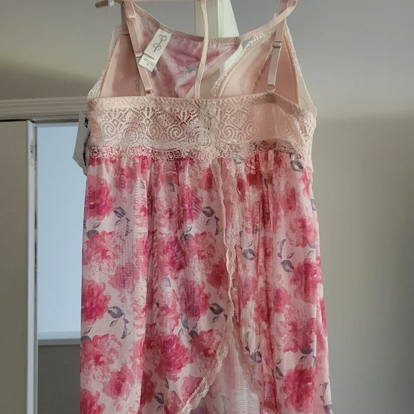 JESSICA SIMPSON BRAND NEW BABYDOLL AND THONG SET SIZE M - Picture 10 of 13